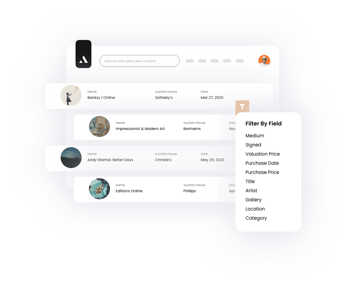 A screenshot of our inventory management system.